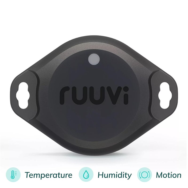 RuuviTag Pro 3 في 1 جهاز استشعار درجة الحرارة اللاسلكي بلوتوث (°C/°F)، رطوبة الهواء وحركة. تنبيهات وتاريخ. تطبيقات مجانية لأندرويد/iOS. يتكامل مع فيكترون، هومي، ومساعد المنزل. صنع في أوروبا. - Image 2